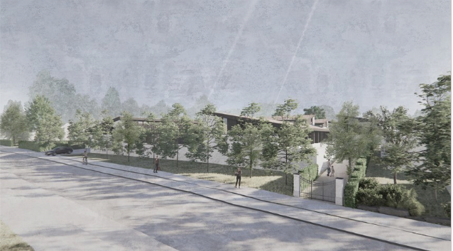 Skitse til fremtidige boliger på Vilvordevej 70
